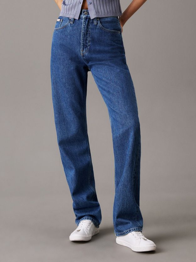High Rise Straight Jeans