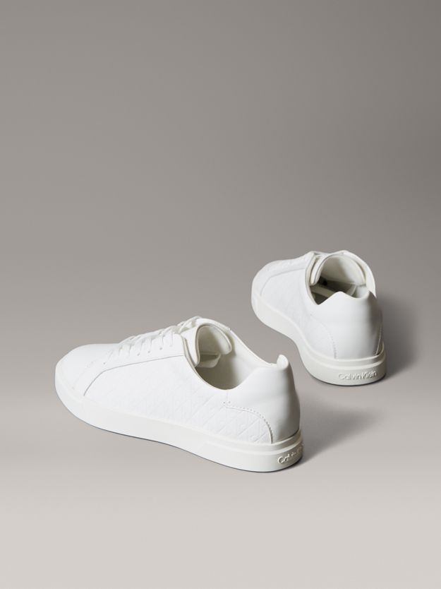 Leather Emblem Logo Pattern Trainers