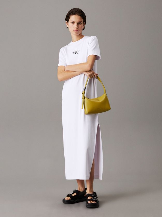 Ribbed Cotton Maxi T-shirt Dress
