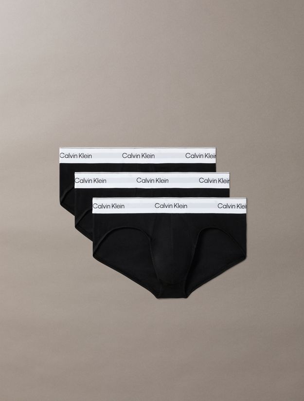 3 Pack Hip Briefs - Icon Cotton Stretch