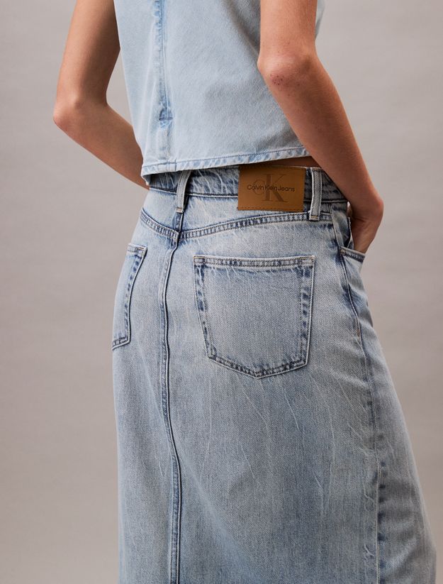 Denim Maxi Skirt