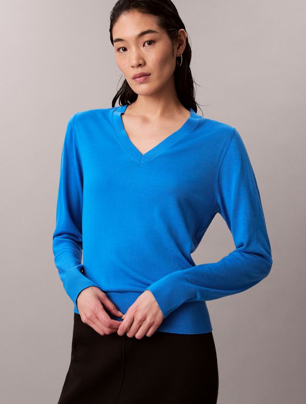 Merino Wool V-Neck Jumper
