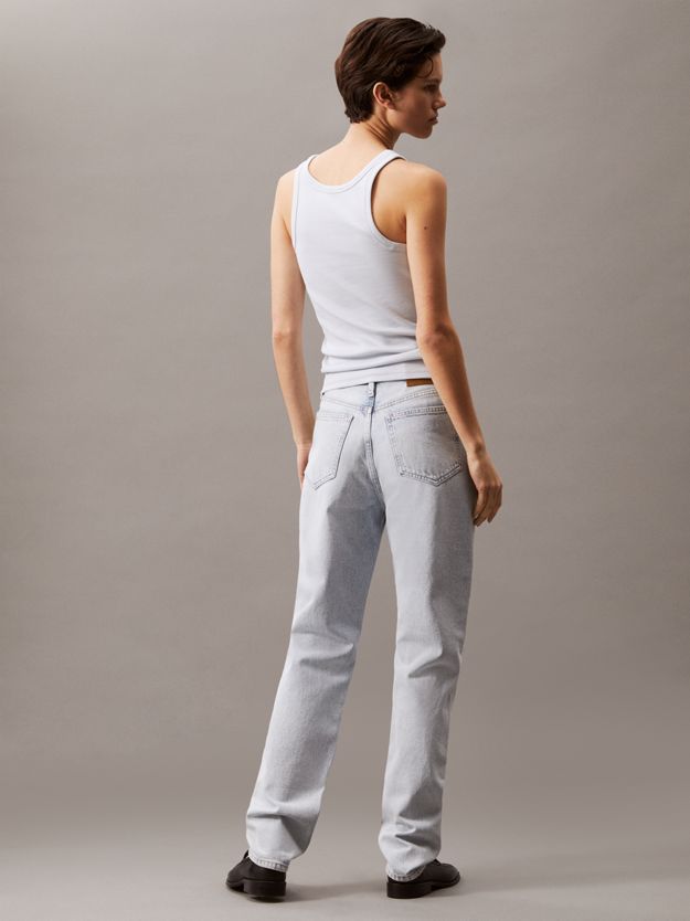 Ribbed Cotton Logo Tank Top