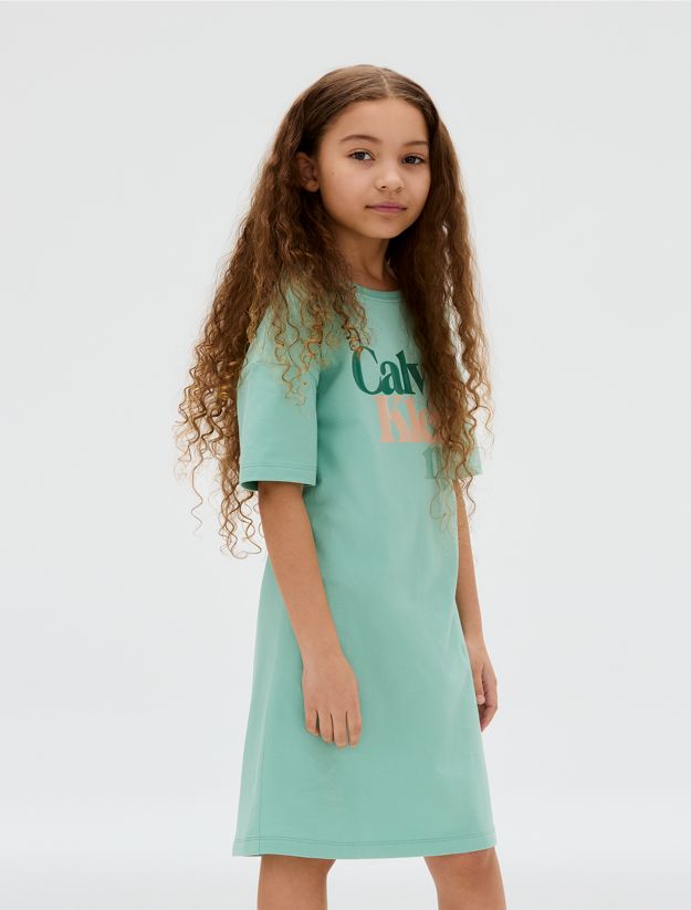 Loose Logo T-shirt Dress