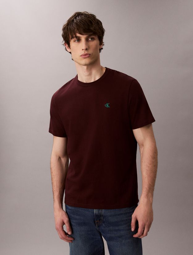 Embroidered Monogram Logo Relaxed T-Shirt