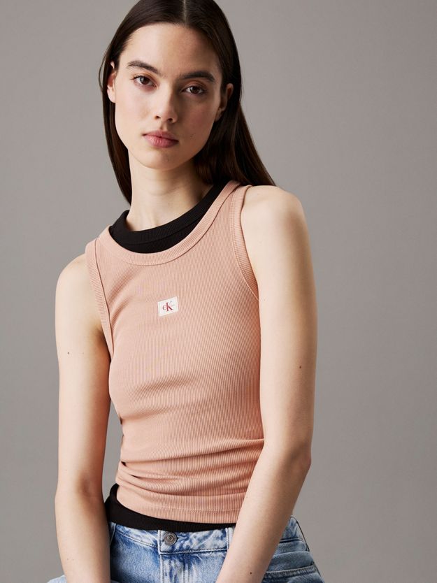 Slim Ribbed Cotton Tank Top