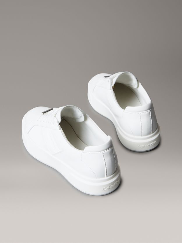 Leather Logo Tape Trainers