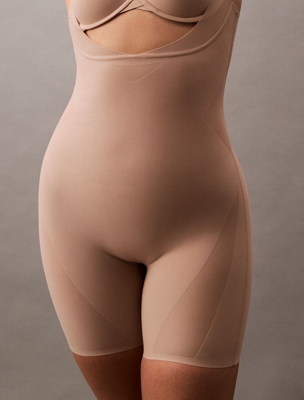 Open Bust Shapewear Bodysuit - Stay Put Mesh