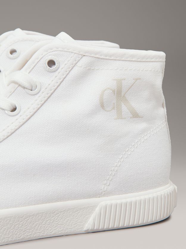 Canvas Low Profile High-Top Trainers