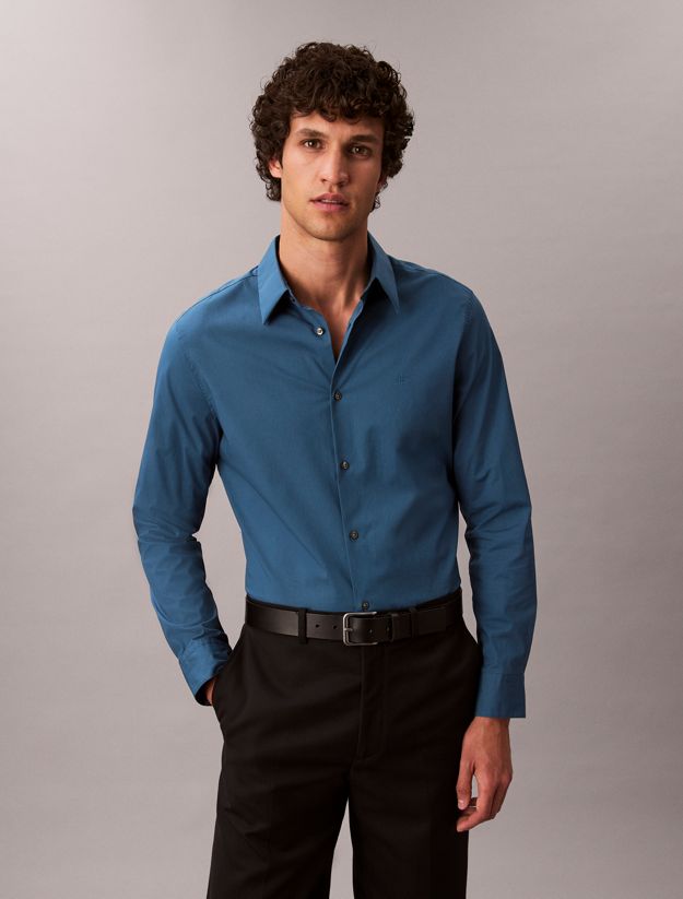 Slim Stretch Poplin Shirt