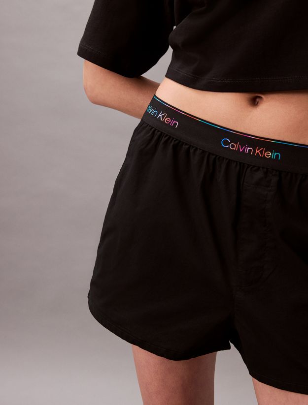 Cotton Poplin Pyjama Shorts - Pride