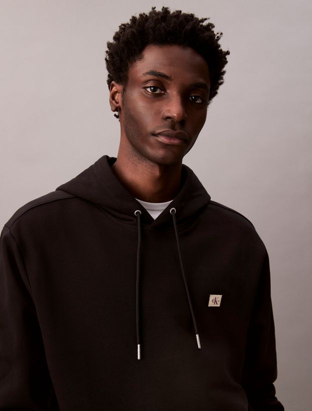 Cotton Terry Badge Hoodie