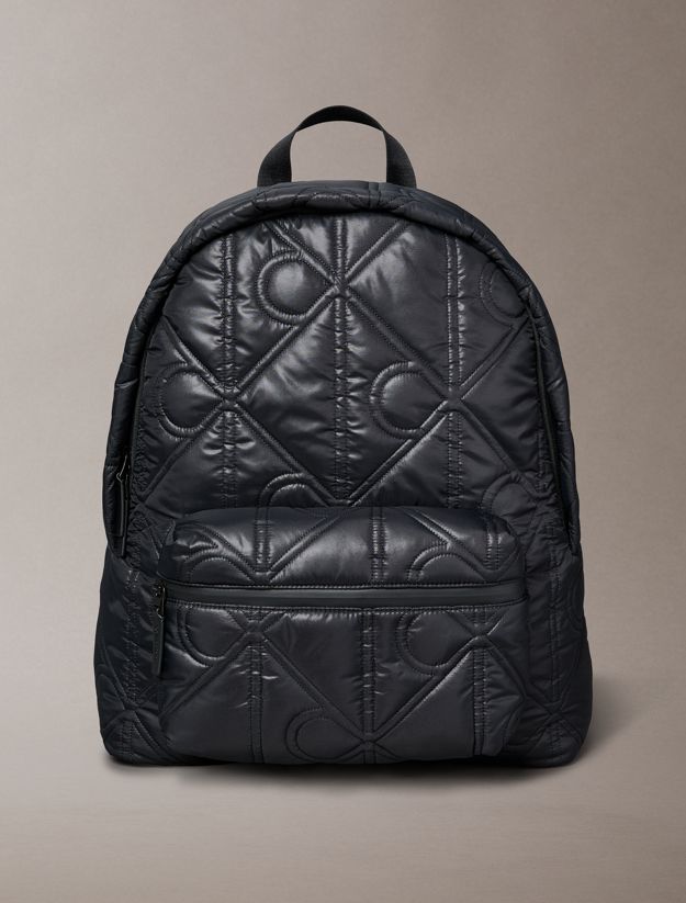 Puffer Monogram Logo Backpack