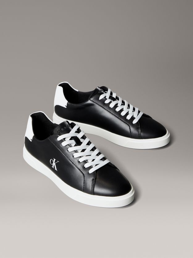 Leather Signature Logo Trainers