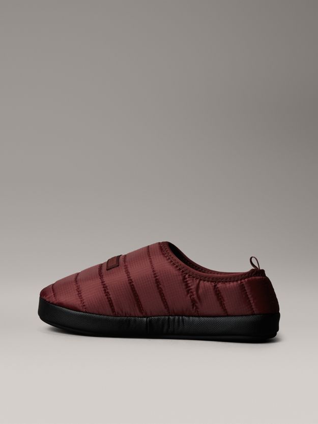 Quilted Padded Ripstop Slippers
