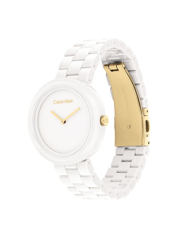 White Ceramic Minimalist Watch