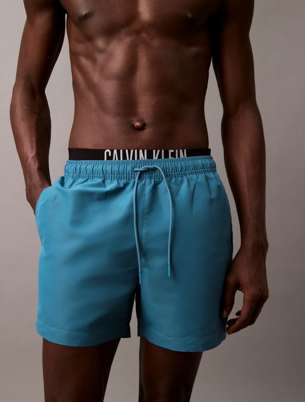 Double Waistband Swim Shorts - Intense Power