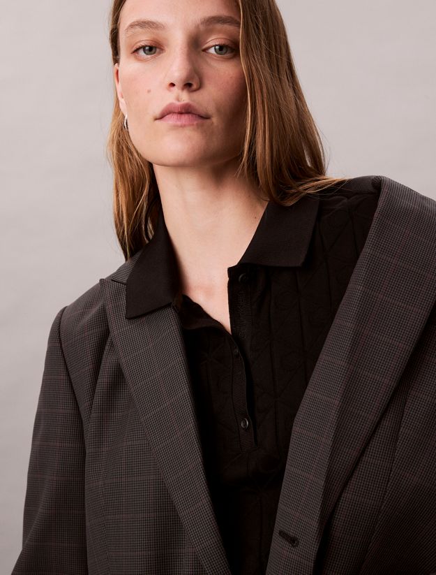 Logo Jacquard Polo Dress