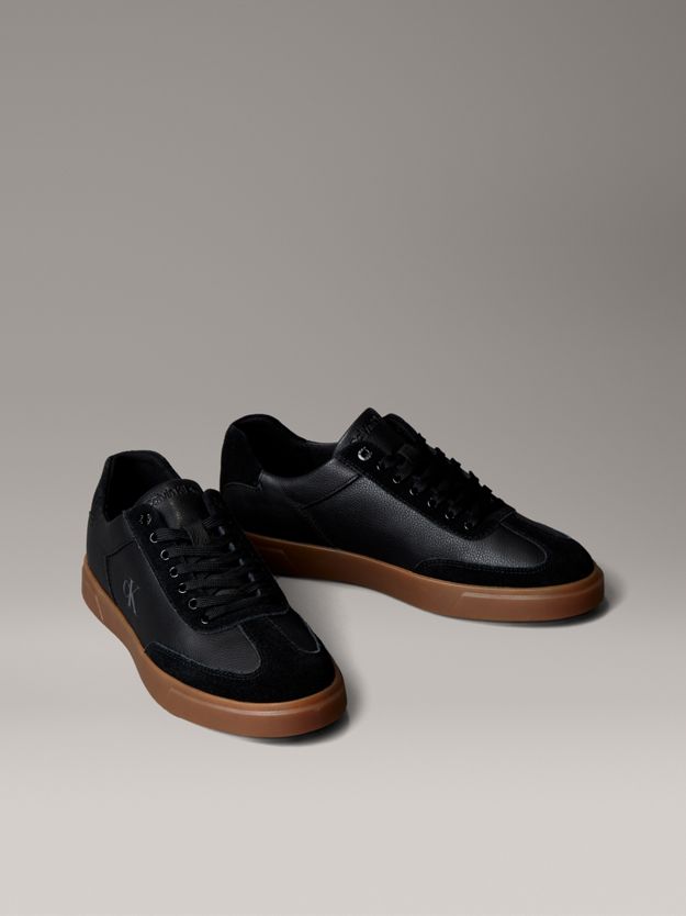 Leather Signature Logo Trainers