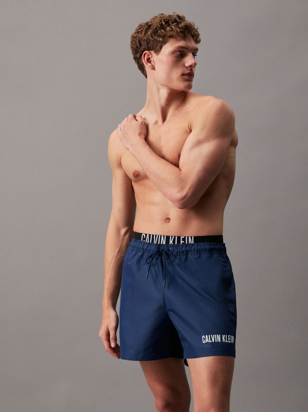 Double Waistband Swim Shorts - Intense Power