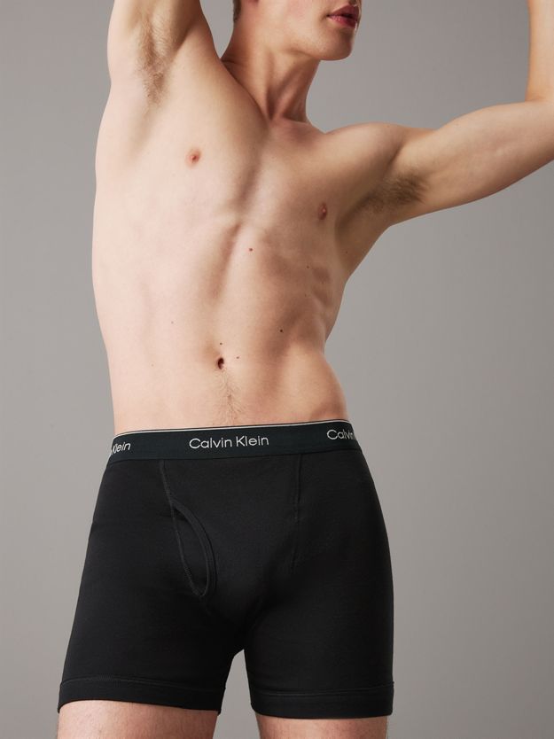 3 Pack Boxer Briefs - 100% Cotton