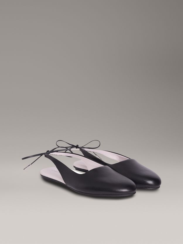 Leather Slingback Ballerinas