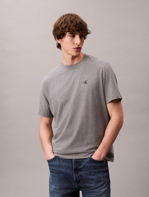 Embroidered Monogram Logo Relaxed T-Shirt