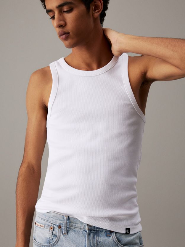 Ribbed Cotton Tank Top