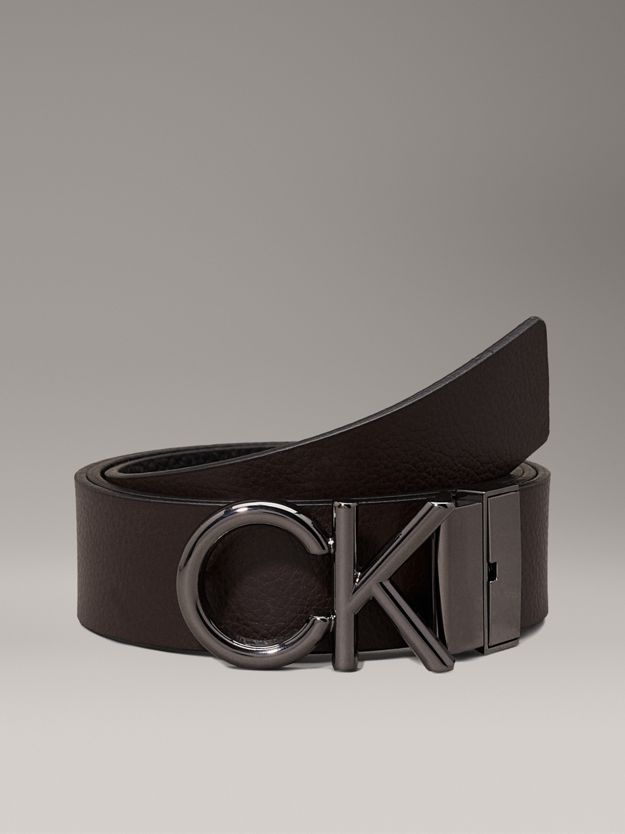 Reversible Leather Logo Belt