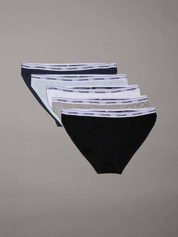 5 Pack Bikini Briefs - Modern Logo
