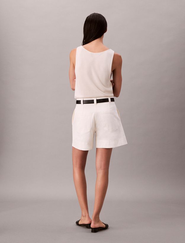 Pleated Bermuda Shorts