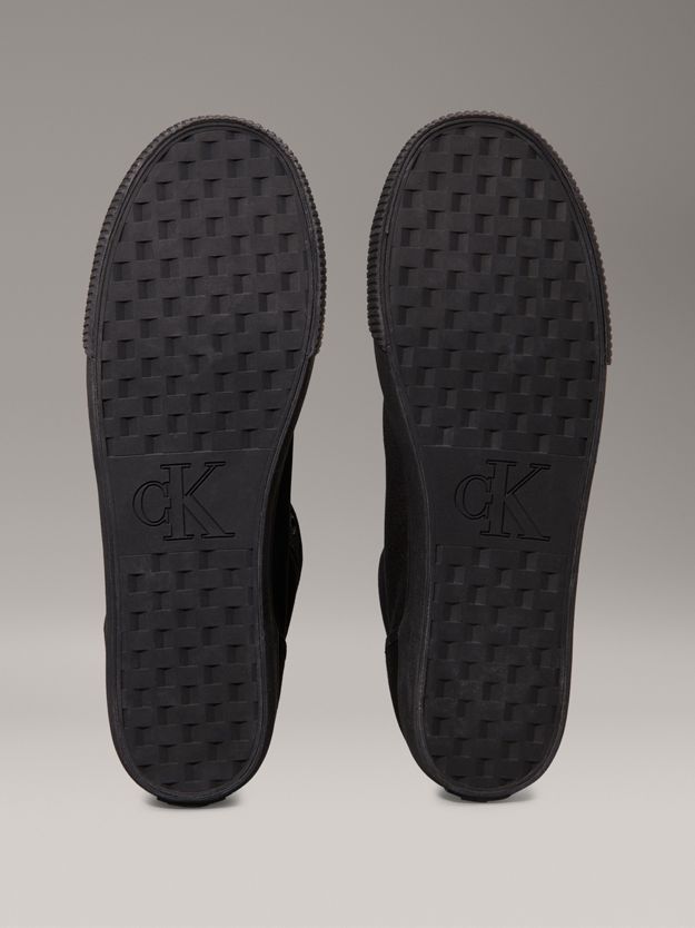 Canvas Low Profile High-Top Trainers