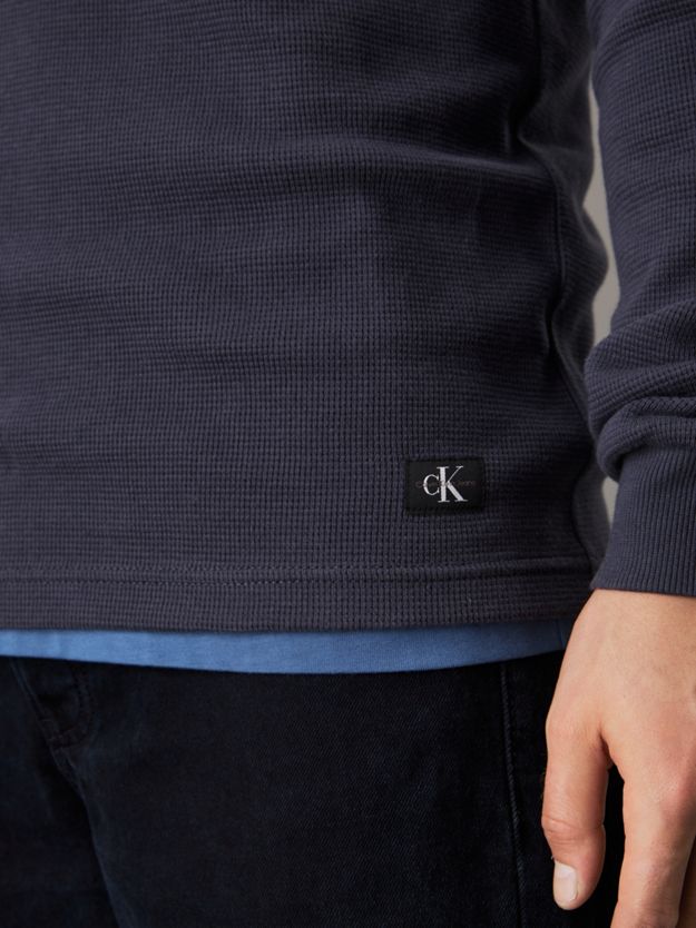 Slim Long Sleeve Waffle T-shirt