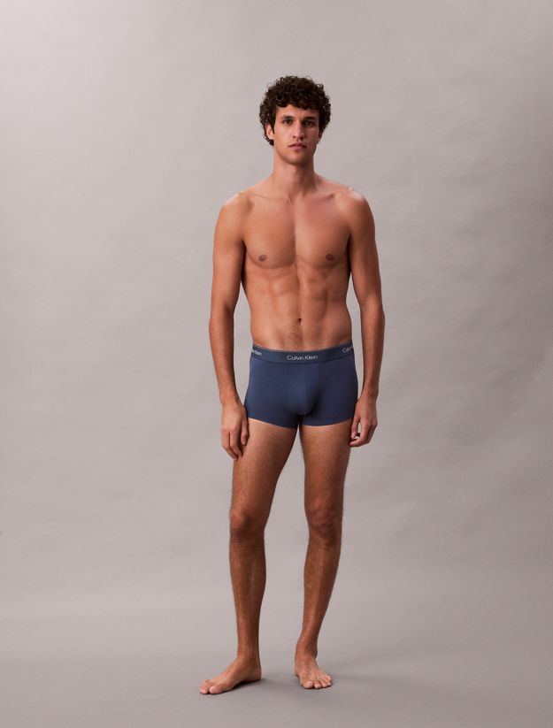 3 Pack Low Rise Trunks - Icon Cotton Stretch