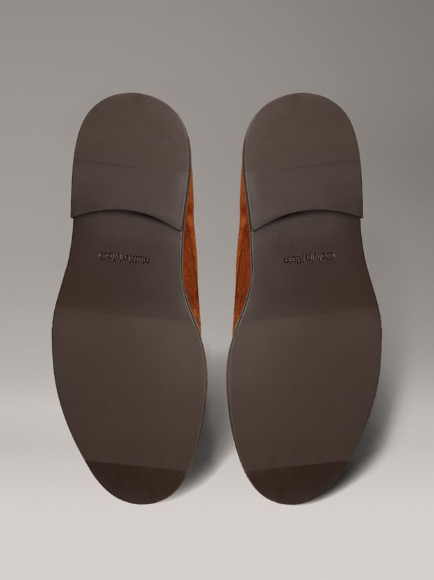 Suede Cushioned Derby Lace-Up Shoes