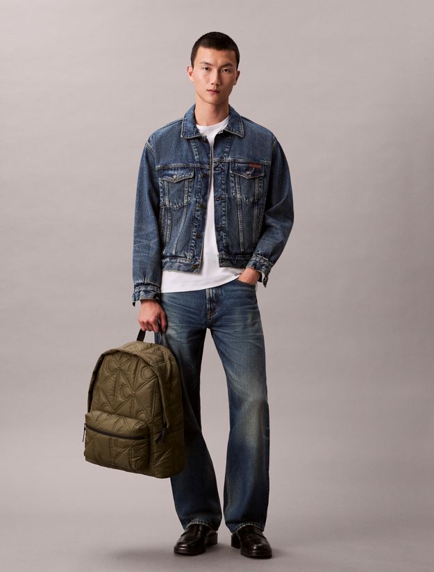 Puffer Monogram Logo Backpack