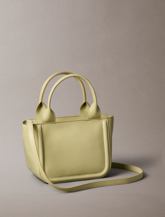 Embossed Monogram Logo Small Tote Bag