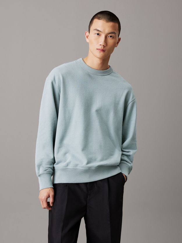 Relaxed Textured Cotton Sweatshirt