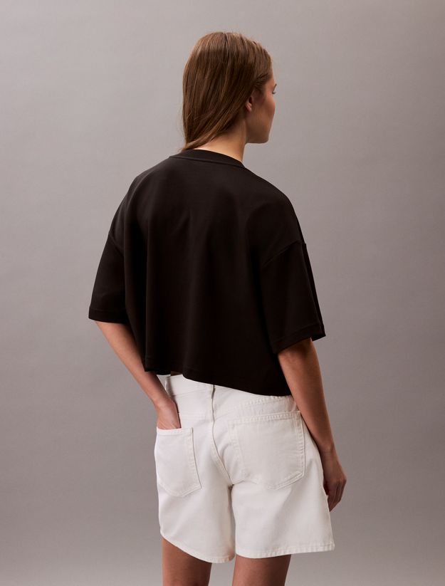 Logo Graphic Boxy Cropped T-Shirt