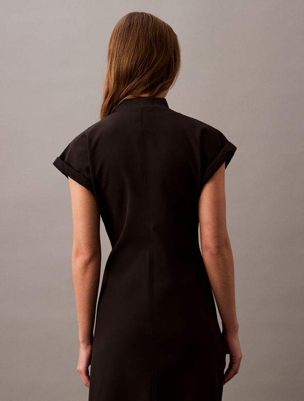 Tech Stretch Zip Neck Dress