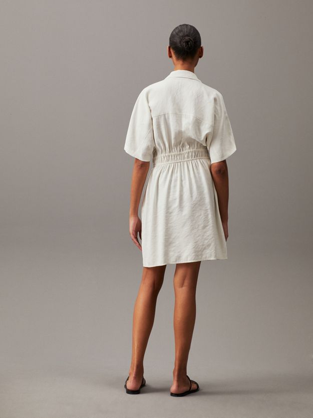 Soft Twill Zip-Through Dress