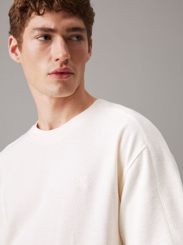 Brushed Rib Cotton T-shirt