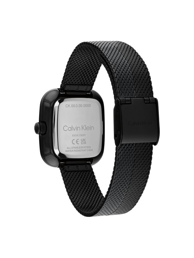 Sculpted Square Mesh Bracelet Watch