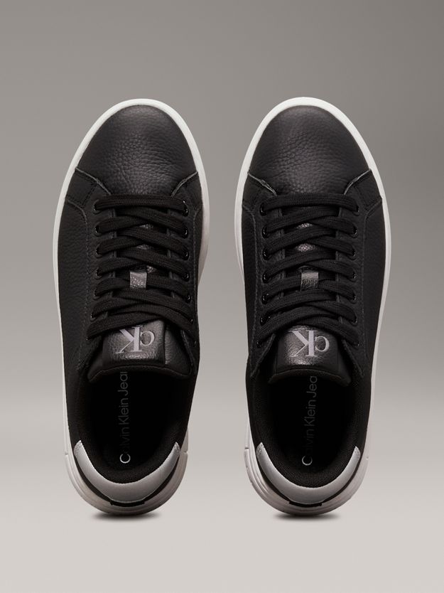 Leather Platform Trainers