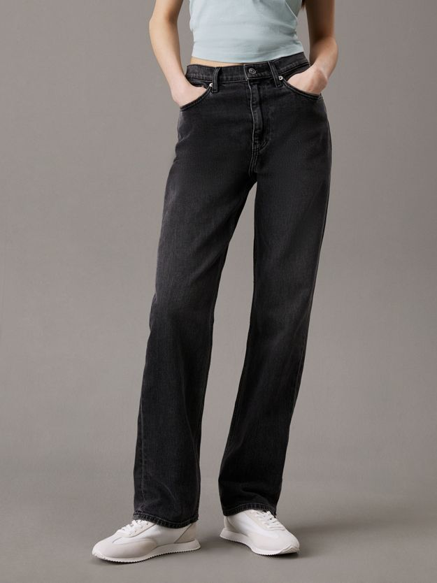 High Rise Straight Jeans