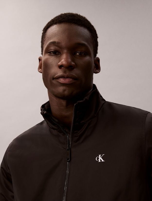 Padded Zip Mock Neck Jacket