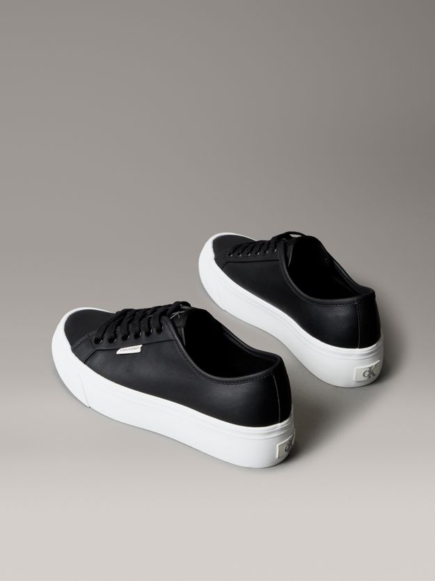 Leather Comfort Platform Trainers