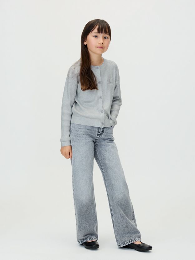 Silver Coated Cardigan Jumper