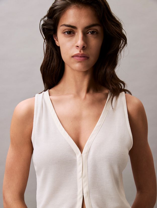 Soft Knit Hook and Eye Vest