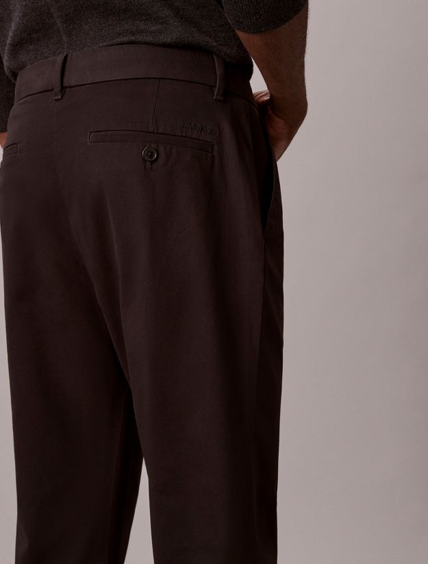 Slim Tapered Sateen Chino Trouser